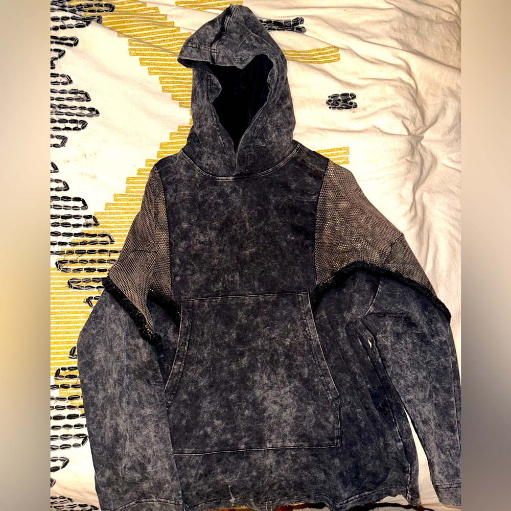Woman’s distressed hoodie